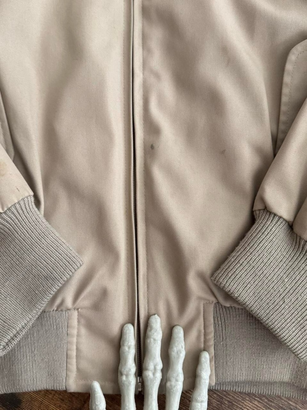 Vintage 90s Tan Harrington Jacket ~ Size XL - Picture 7 of 8